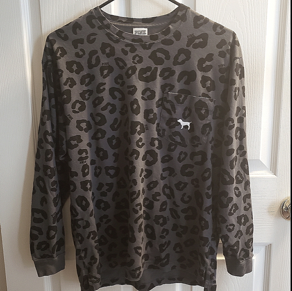 Leopard print long sleeve PINK